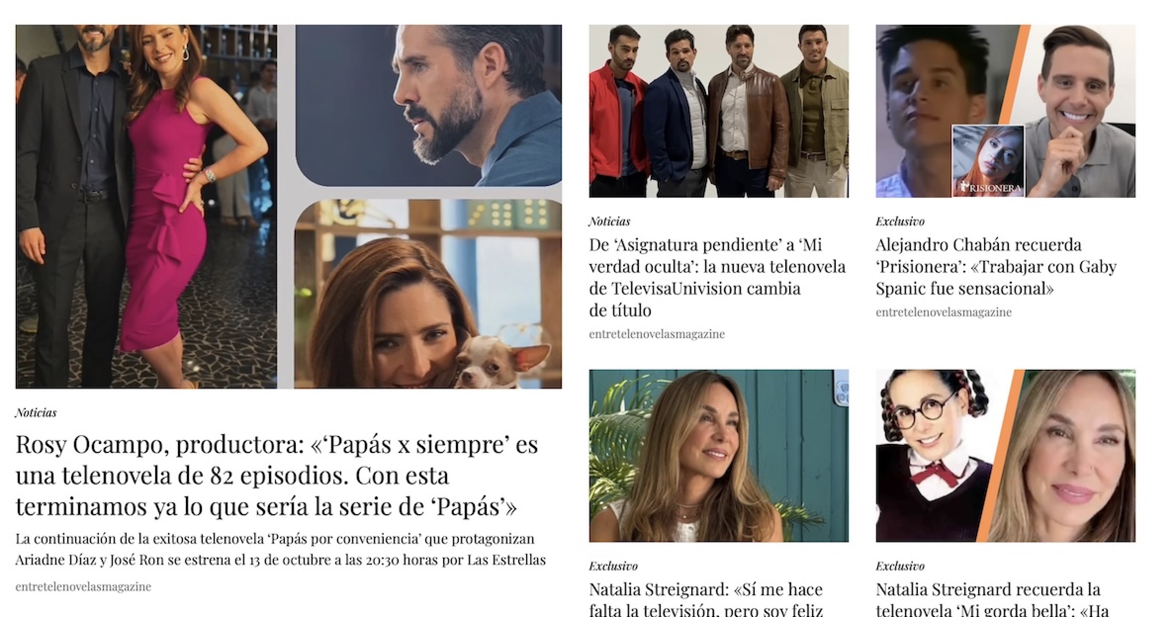 ‘Entretelenovelas Magazine’ evoluciona y estrena página web: «Queremos brindar una experiencia más profesional y accesible»