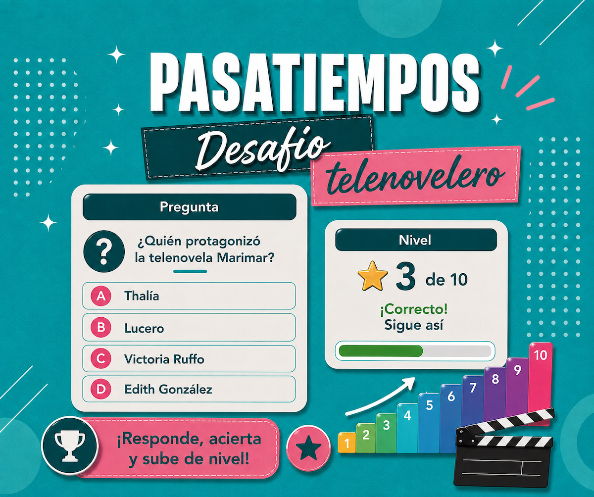 Desafío telenovelero: ¿Podrás superar los 10 niveles respondiendo correctamente las preguntas? (Reto 1)